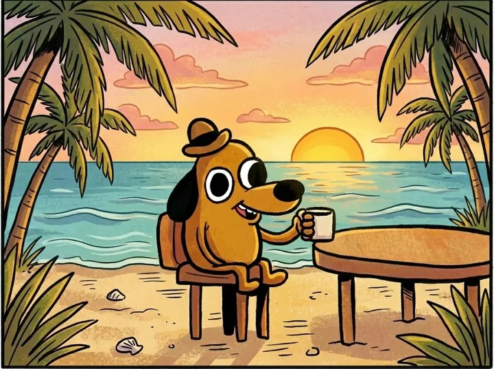 Perro relajado con DigiUp
